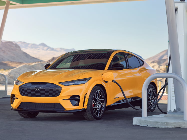 An electric vehicle charging