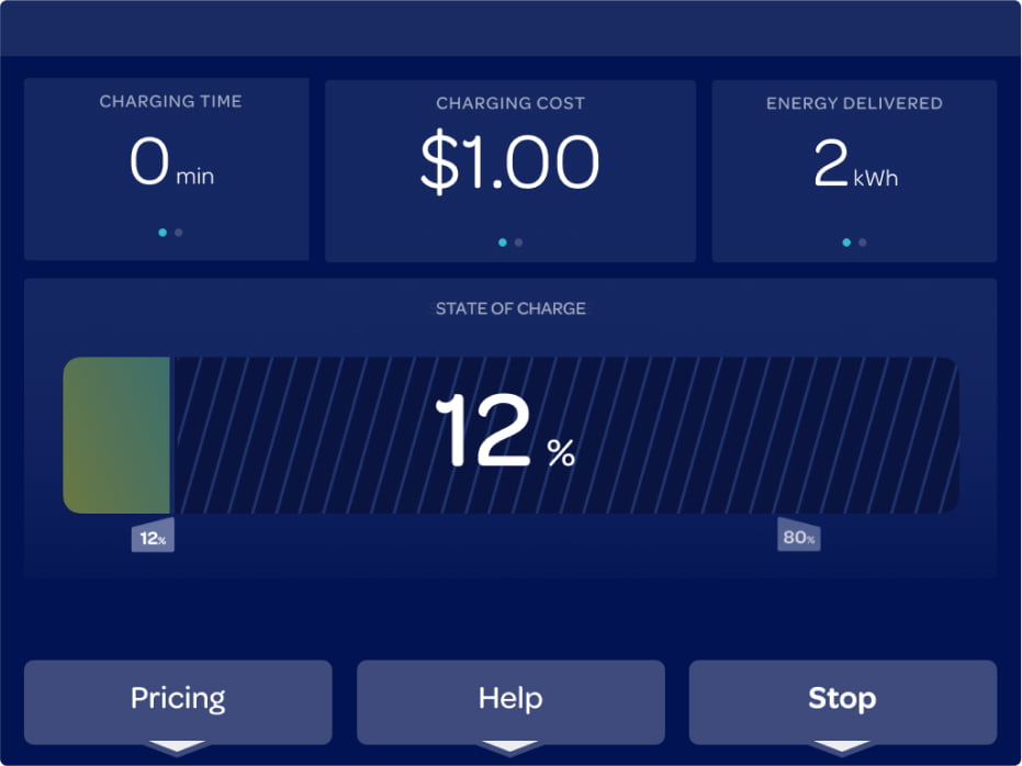 User Interface for charging screen