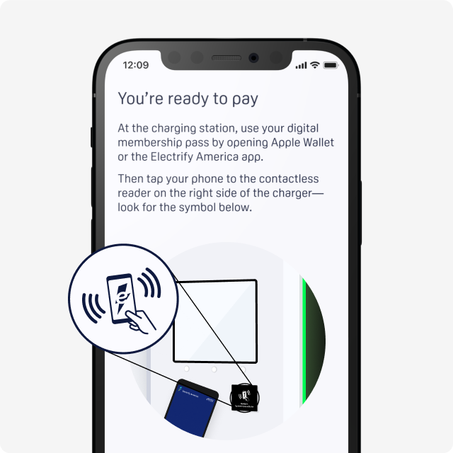 Contactless payment within the app