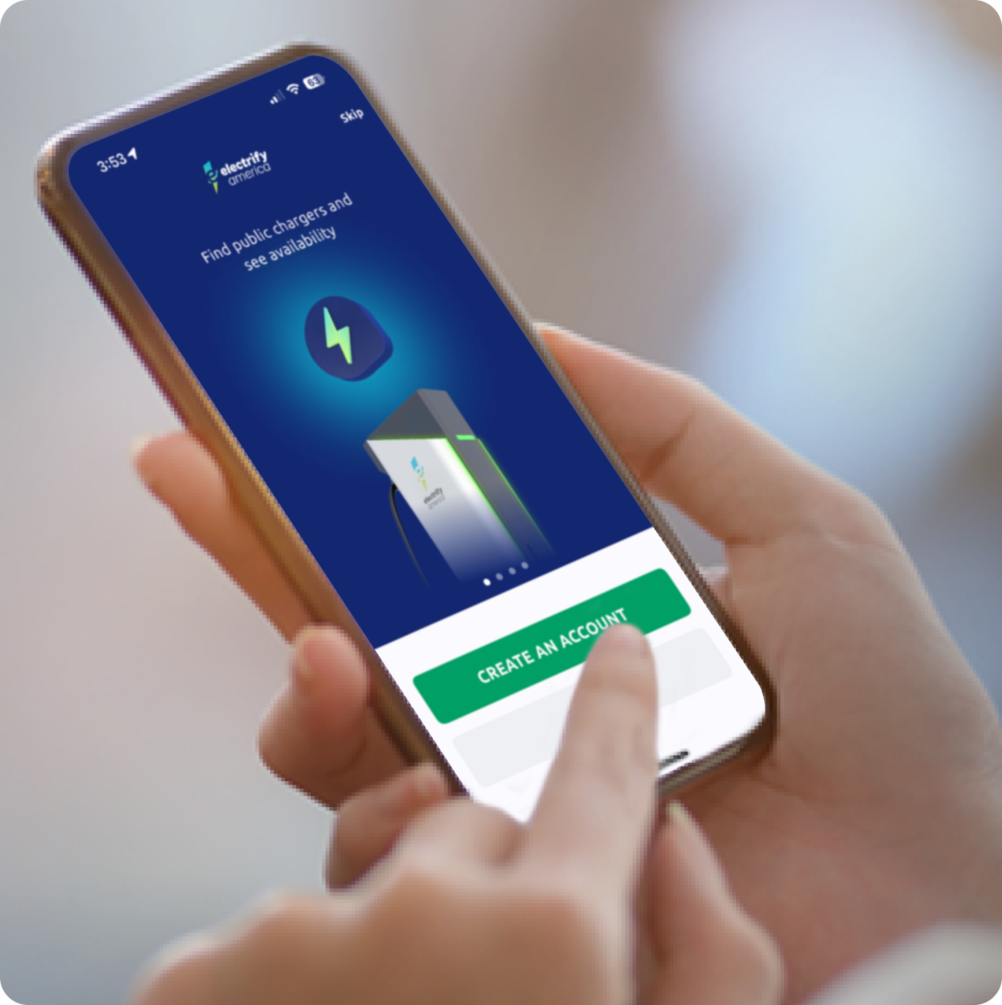 Find Electrify America charging stations using your smart phone