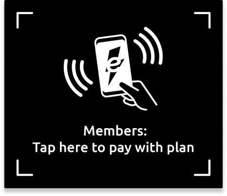 Members: Tap here to pay with plan